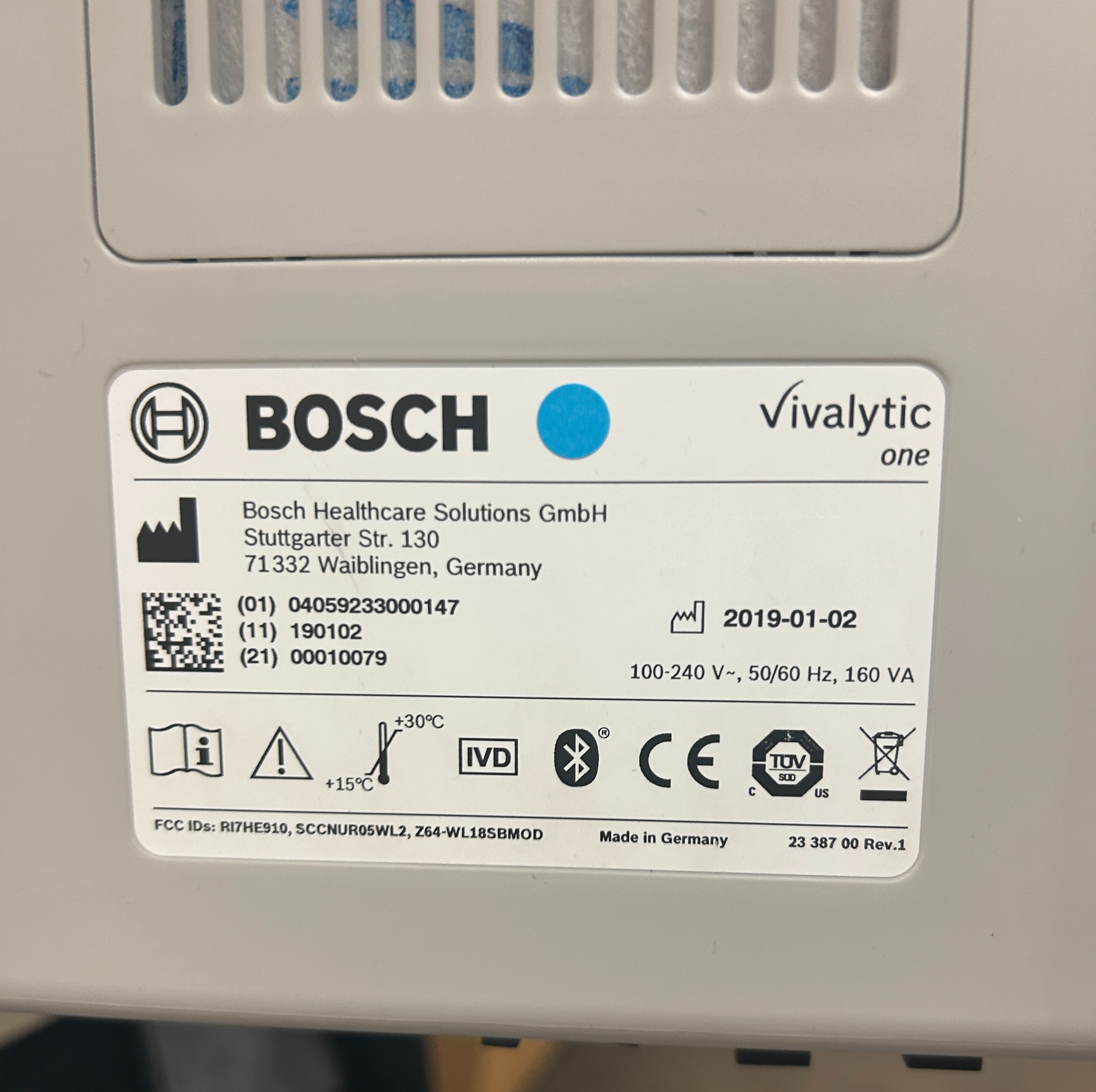 Used PCR Rapid Test - Bosch Healthcare Solusions - Vivalytics One - BTH171, BTH172