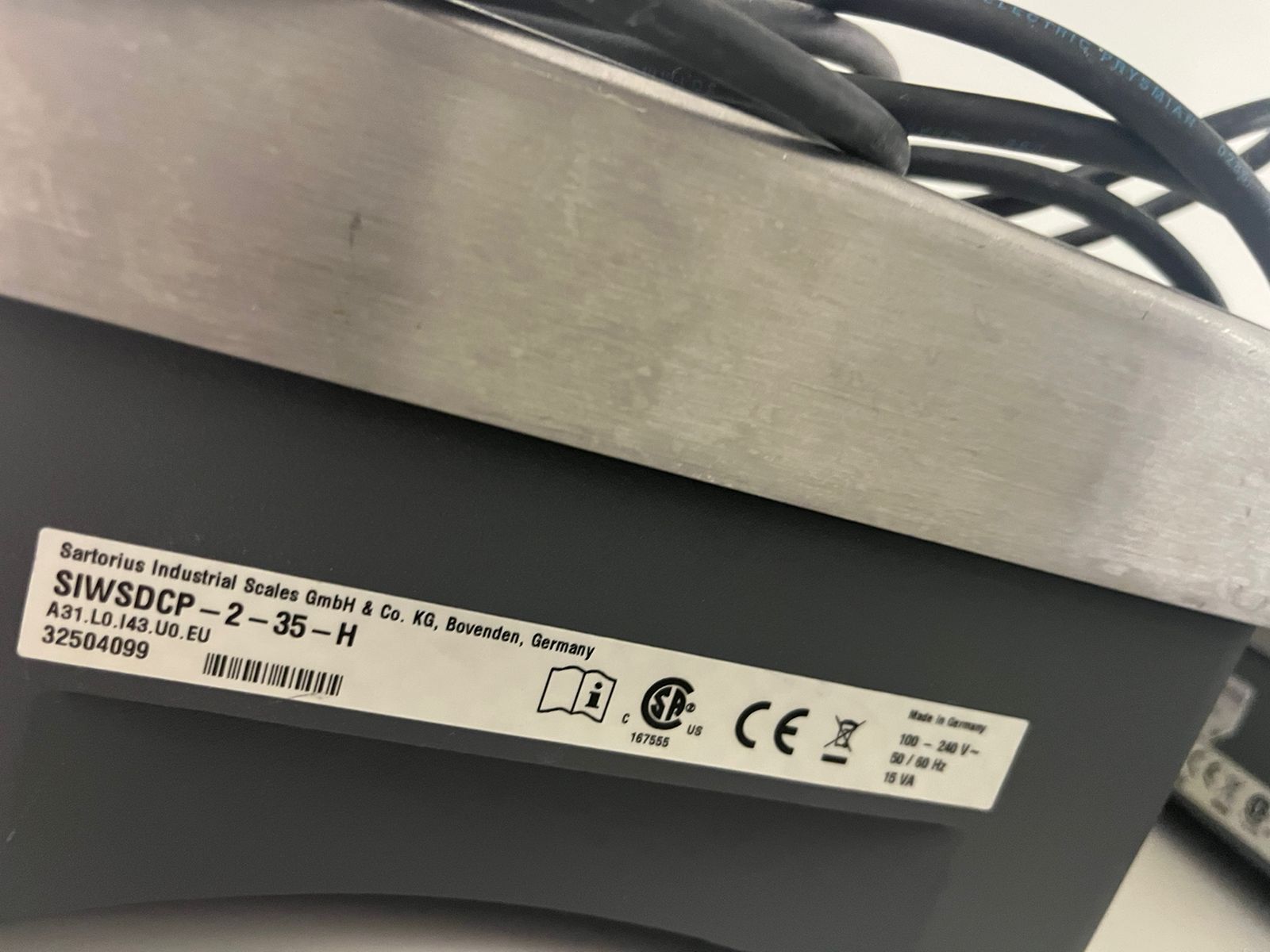 Used Balance 34 Kg - Sartorius - SIWSDCP-2-35-H - 59.06.112.GR