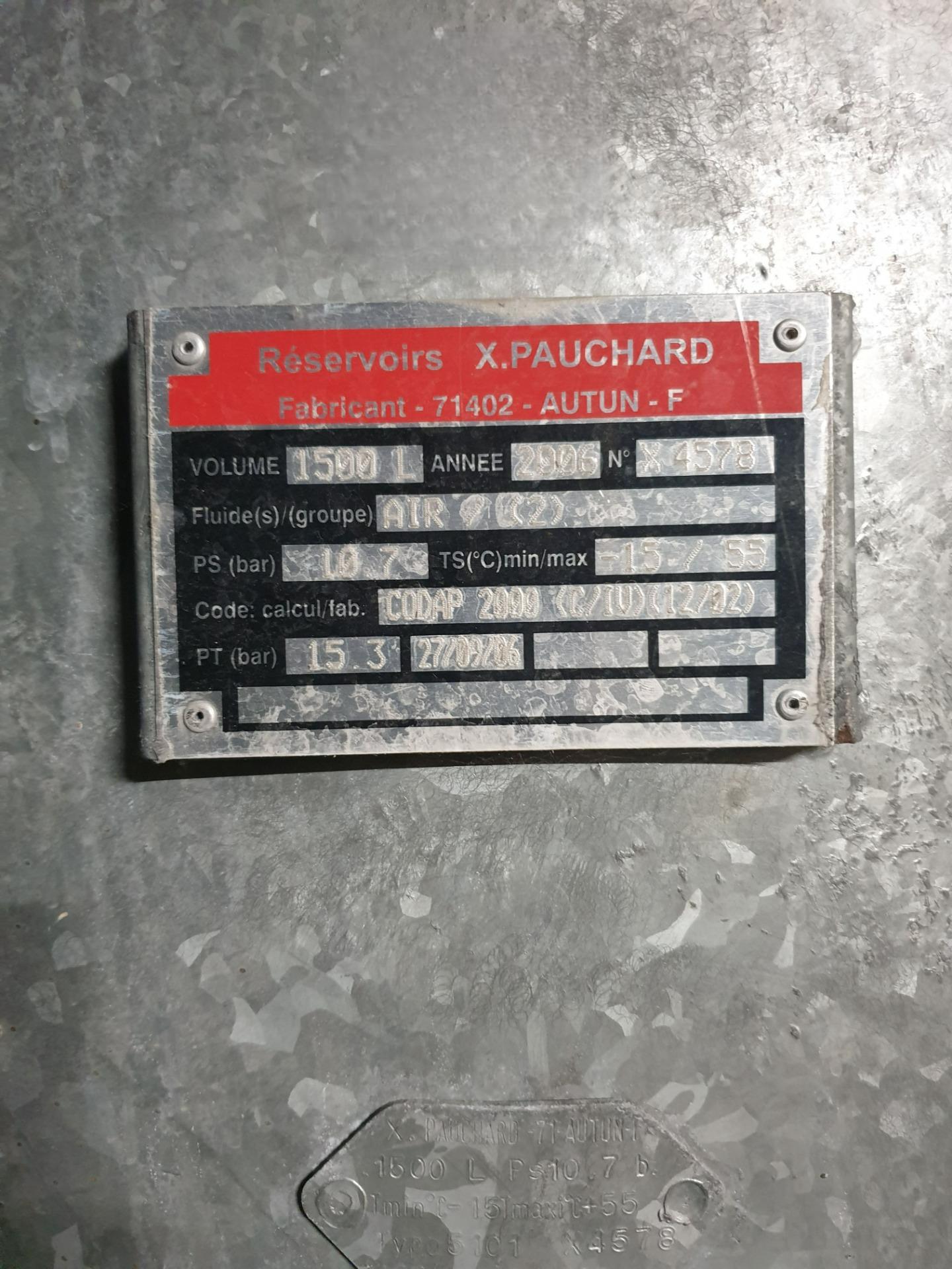 Used Compressed Air Tank - Reservoirs X Pauchard - FR.015.GS