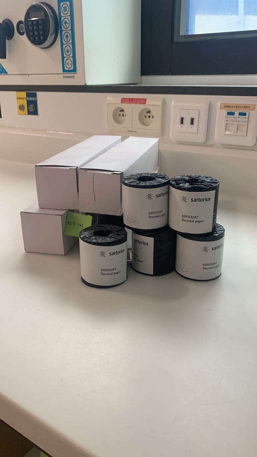 Used 69YO3287 Thermal Paper - Sartorius - X07.147