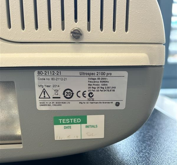 Used Spectrometer - Ge Healthcare - Ultrospec™ 2100 Pro - BTH071