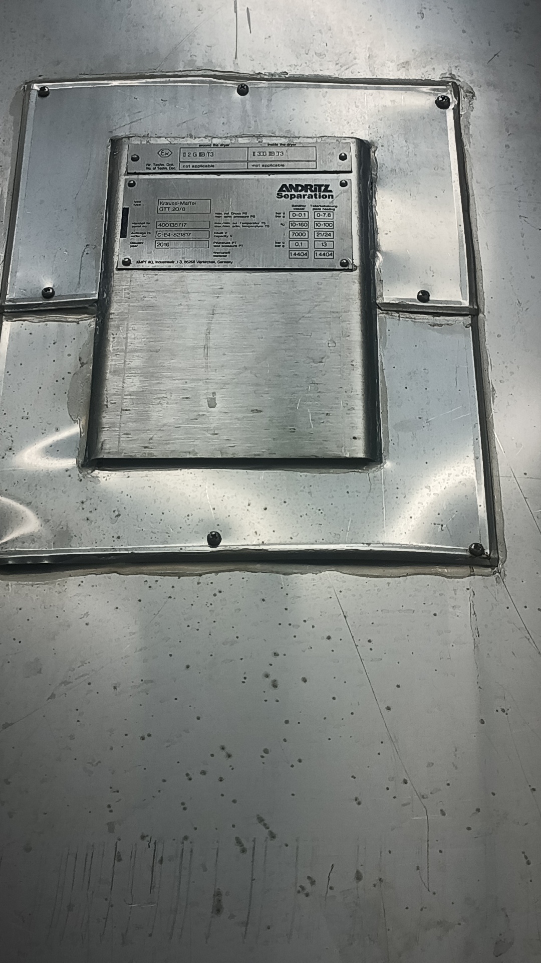 Used KMD Dryer - Andritz - SG063 