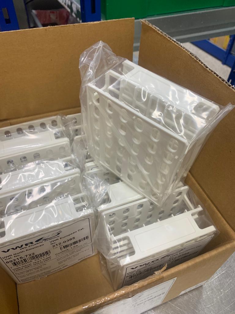 Used Rack Test Tube 13mm - 36PL Nylo WHT -  X07.094