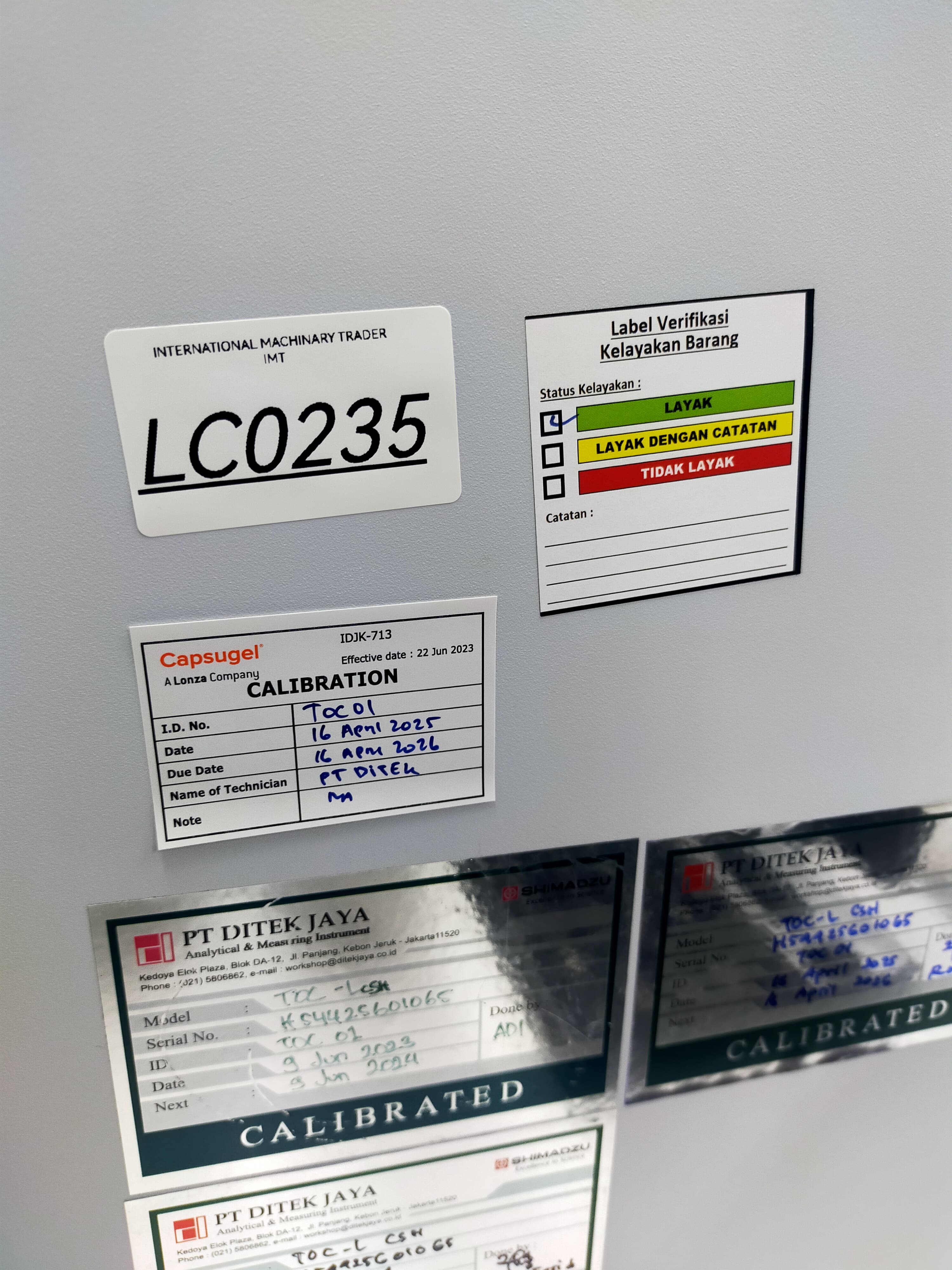 Used TOC Analyzer - Shimadzu - TOC L CSH - LC0235