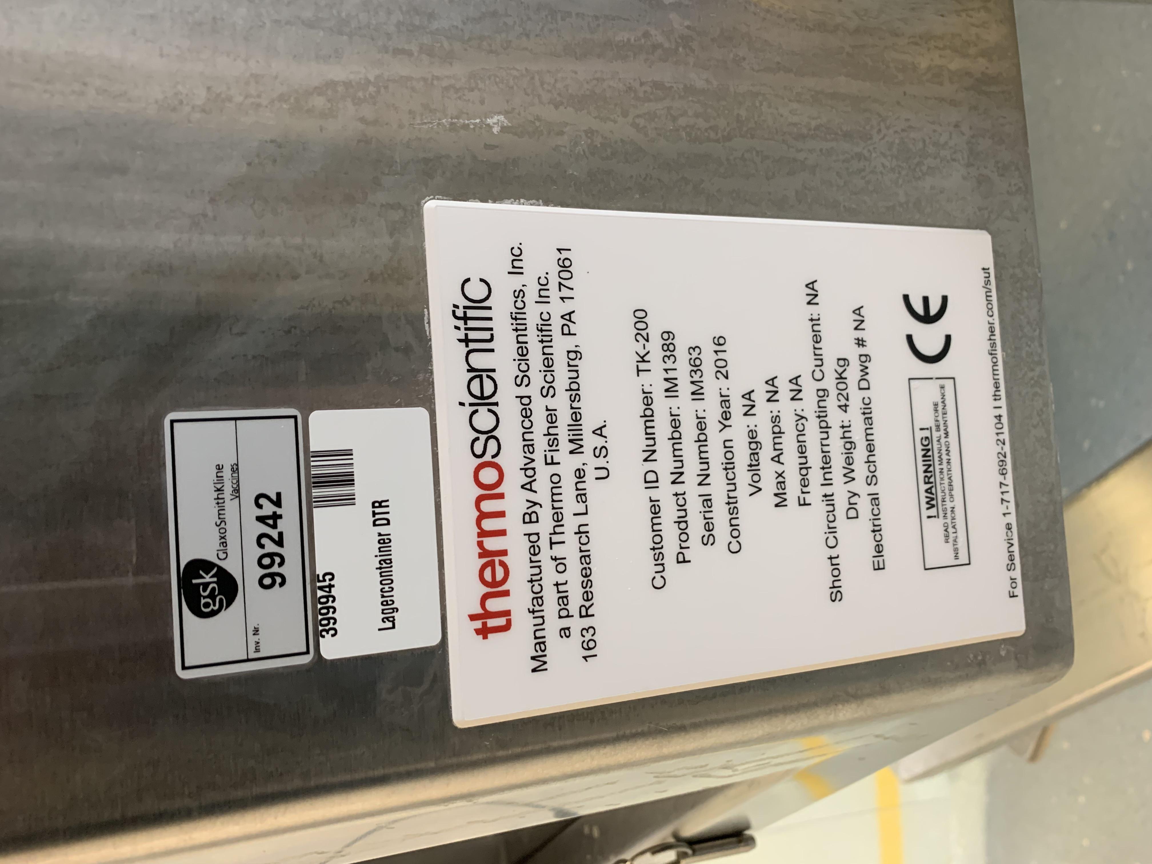 Used Single Bag Process Mixer - Thermo Fisher - 01.008.GG