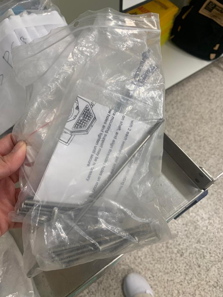 Used Stainless Steel Mounting Masterflex Kit - X07.095