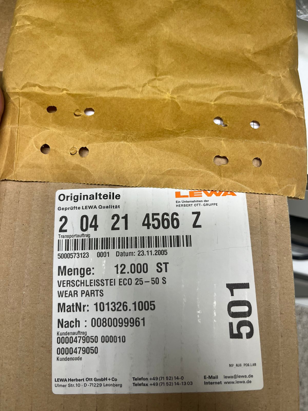 Used Spareparts - Lewa Pump + System - X.06.129