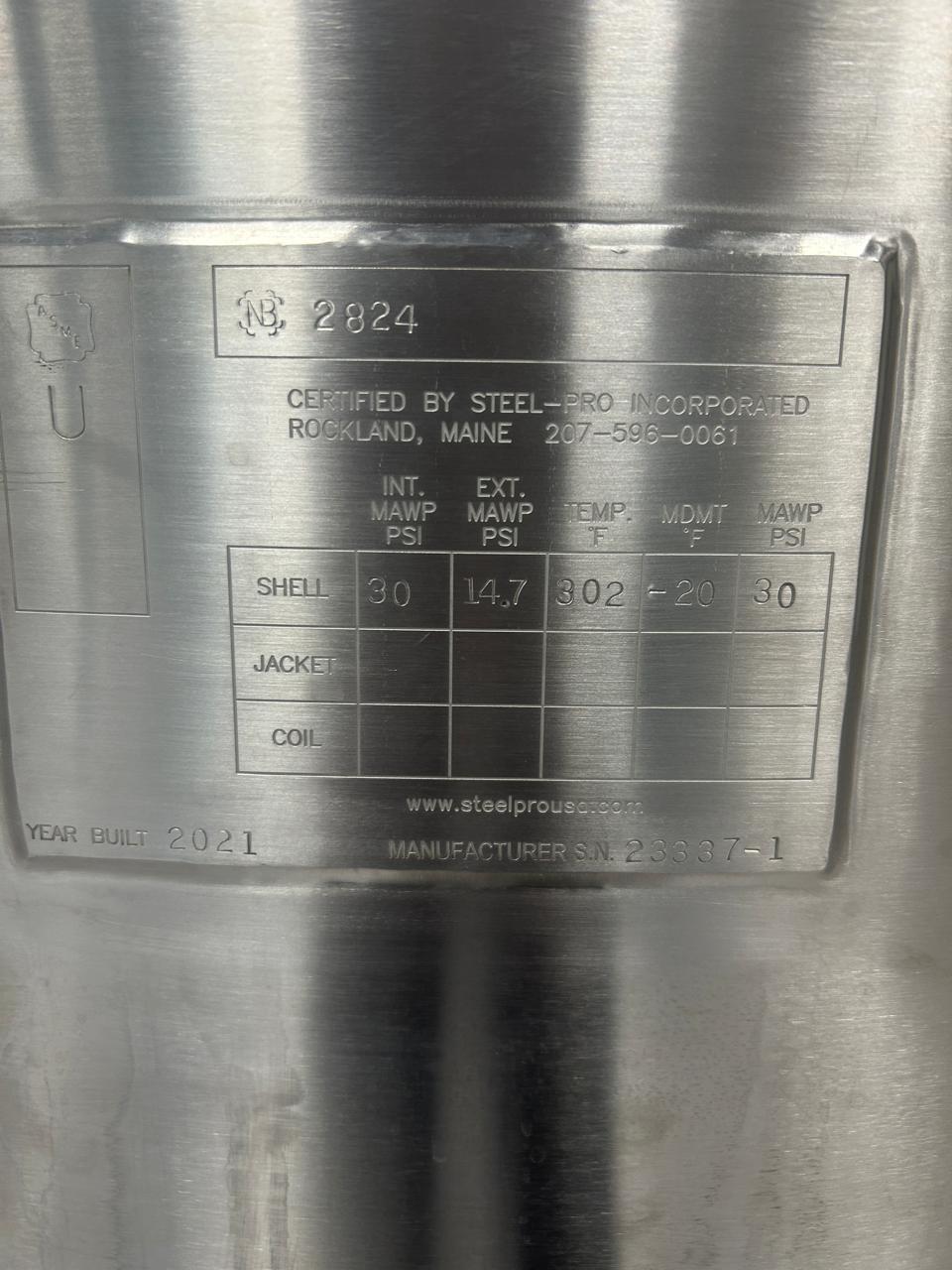 Used Steel-Pro Incorporated Mobile Tank With Agitator - T-29100