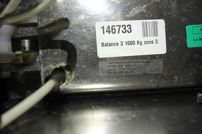 Used SARTORIUS IFS4 1000 LL-L FLOOR SCALE CAP. 1000 KG - 141
