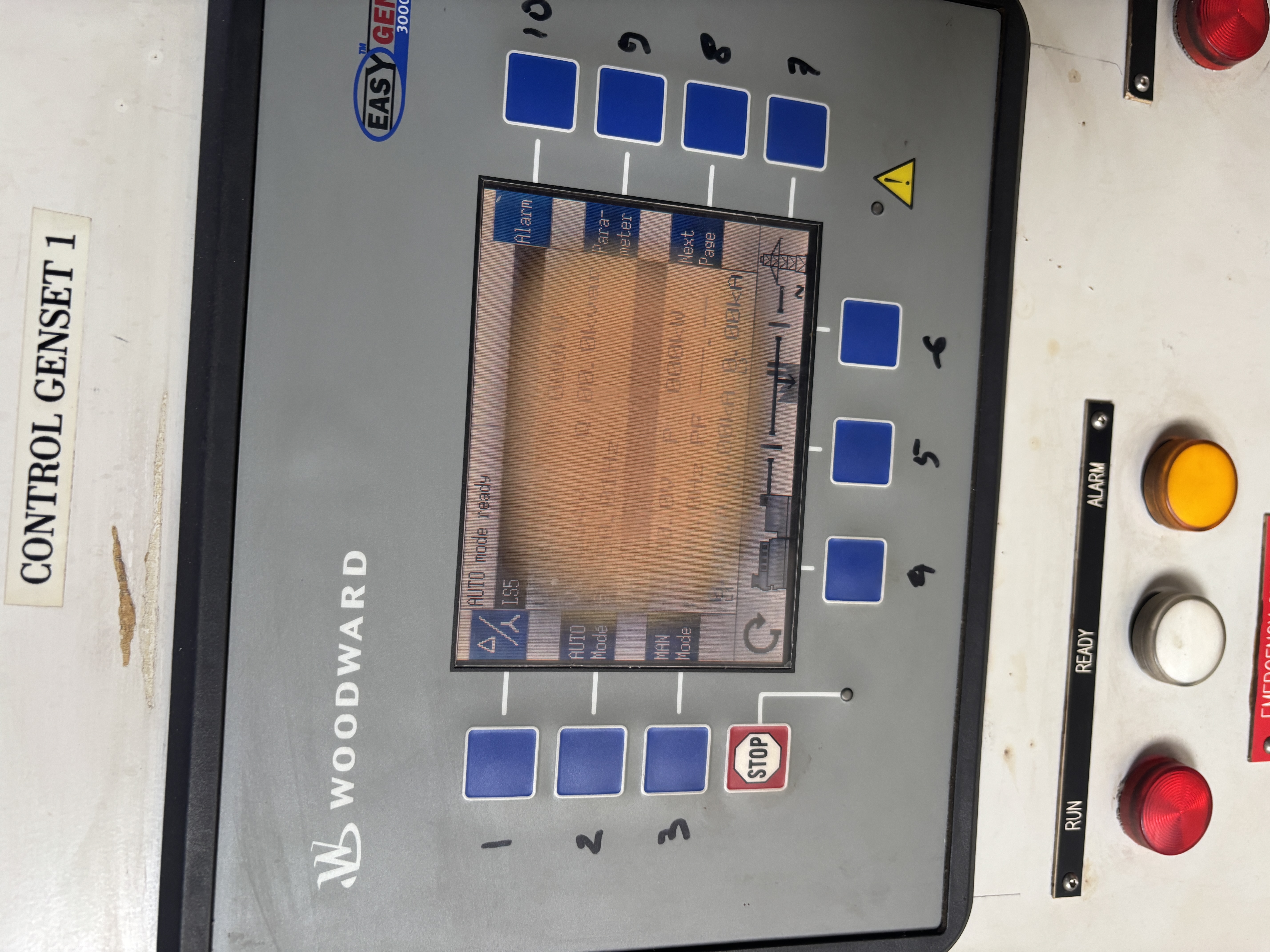 Used Genset Control Panel - Woodward - LS-5 And Easygen 3000 - LC0198