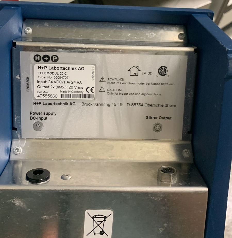 Used Magnetic Stirrer - H+P Labortechnik - Telemodul 20 C - 59.06.163.GR, 59.06.165.GR