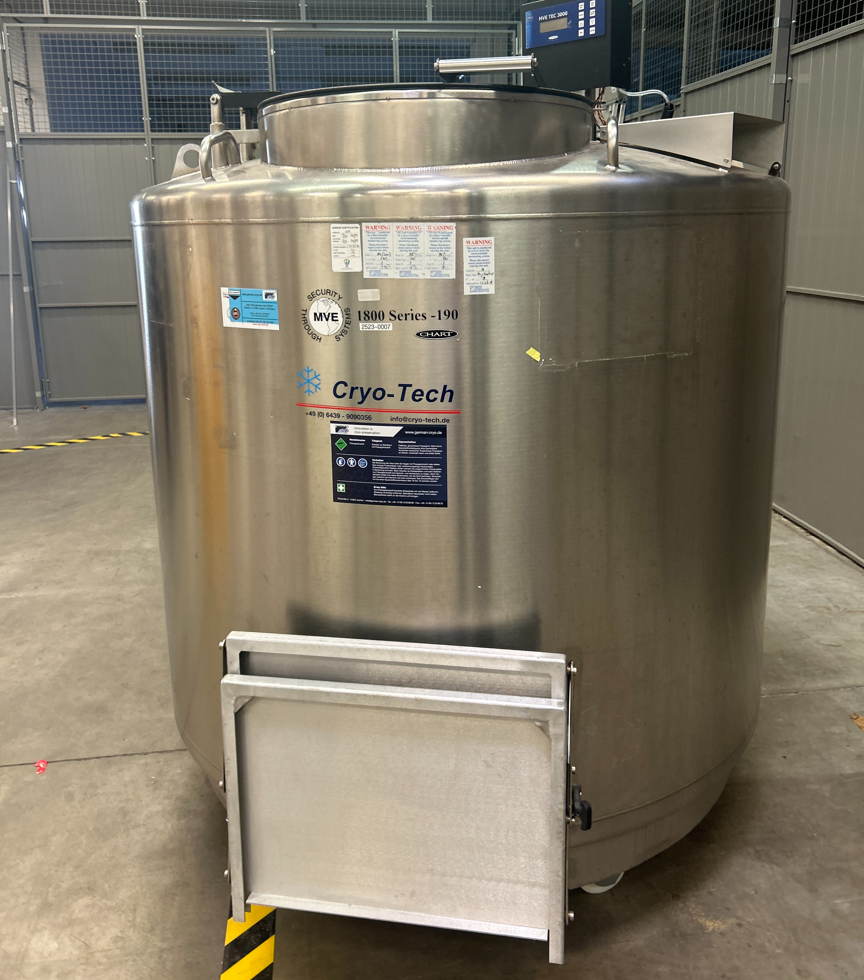 Used Cryostatic Storage - Chart Industries Inc - MVE1894R-190AF-GB - BTH173