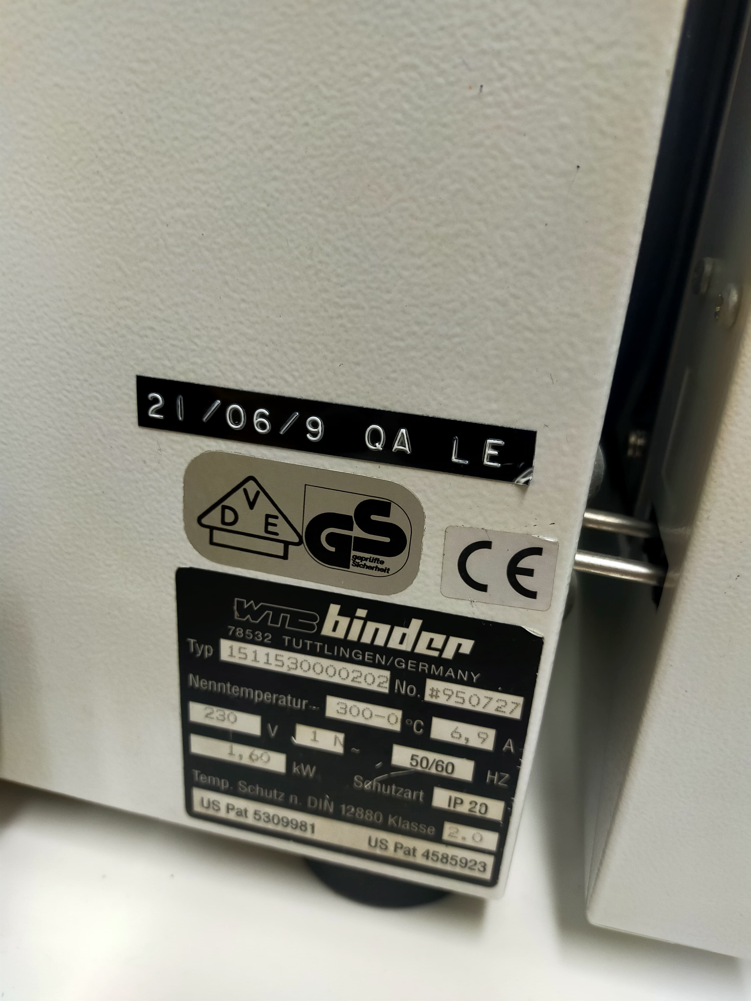 Used Oven - Wtb Binder - ED 115 - LC0233