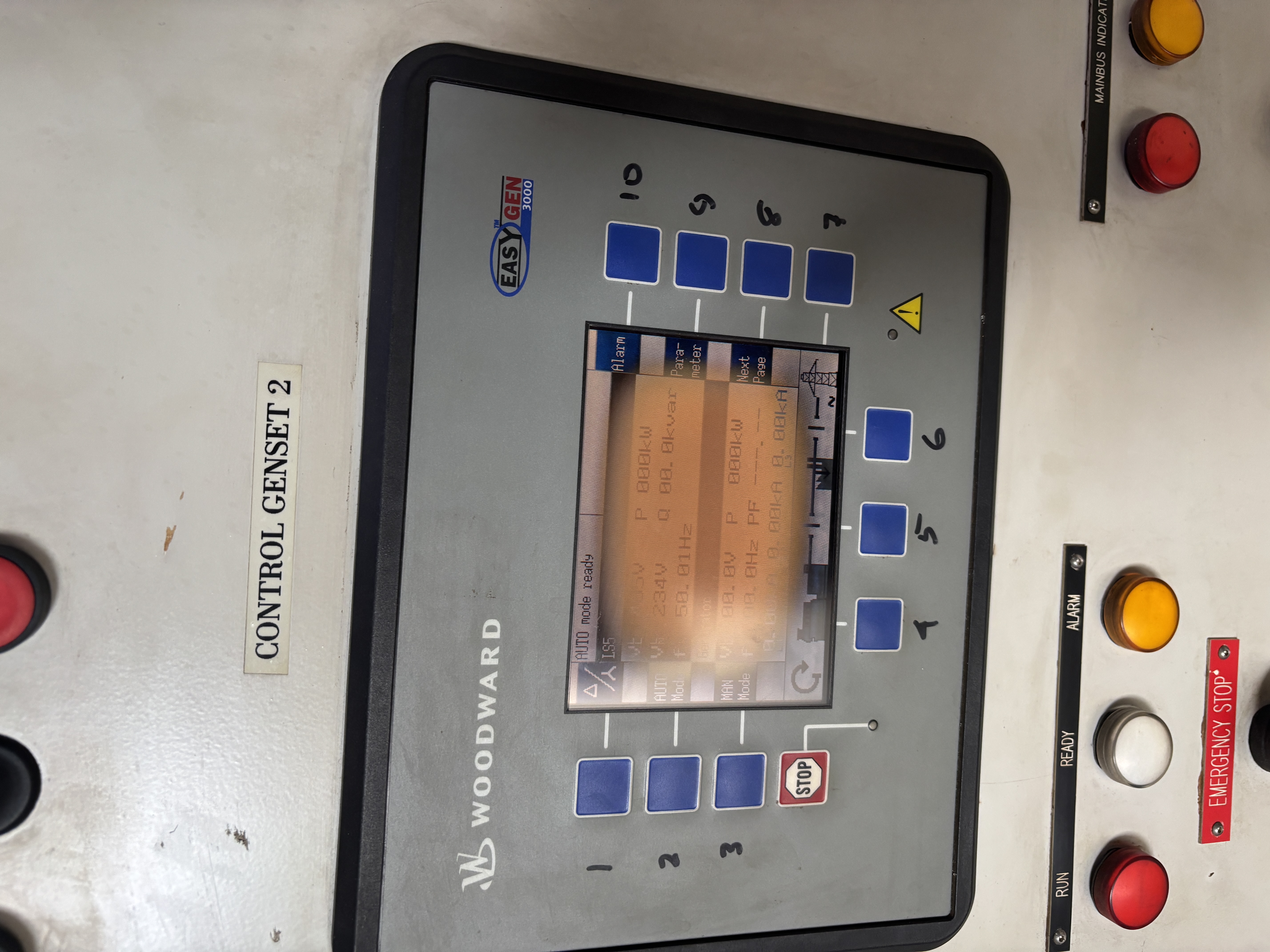 Used Genset Control Panel - Woodward - LS-5 And Easygen 3000 - LC0198