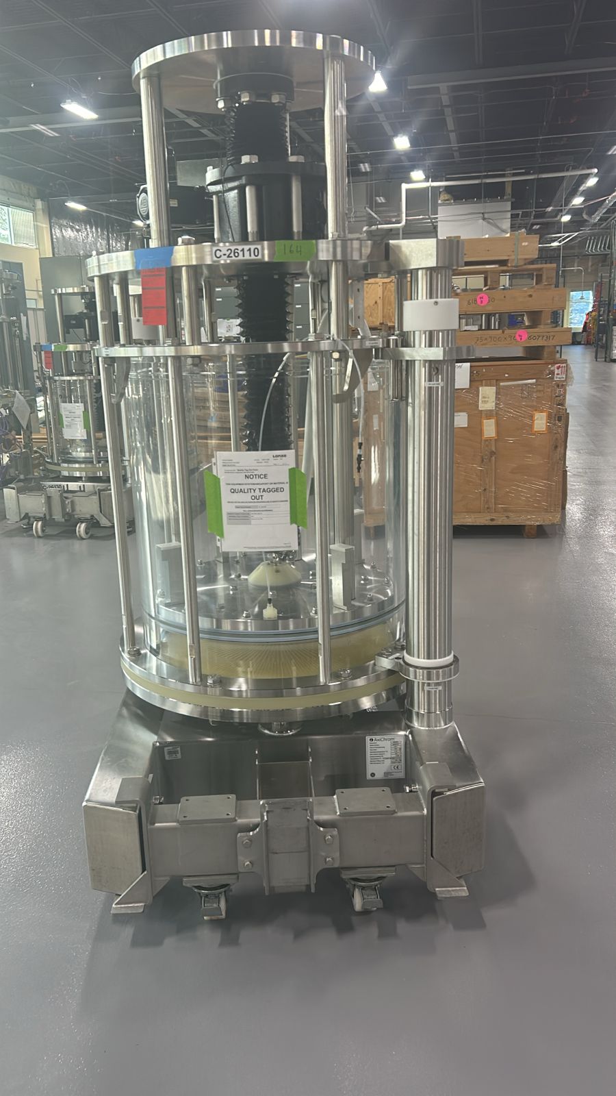 Used Chromatography Column - Ge Healthcare - Axichrom 800/500 - C-26110