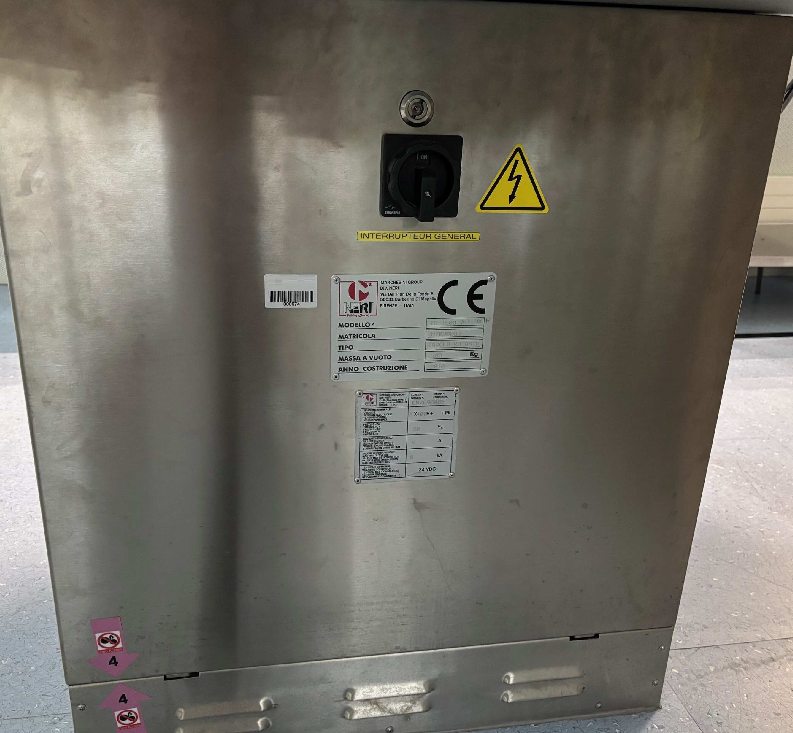 Used Rotating Feeding Table - Marchesini Group - TR 1500 - 002.FR