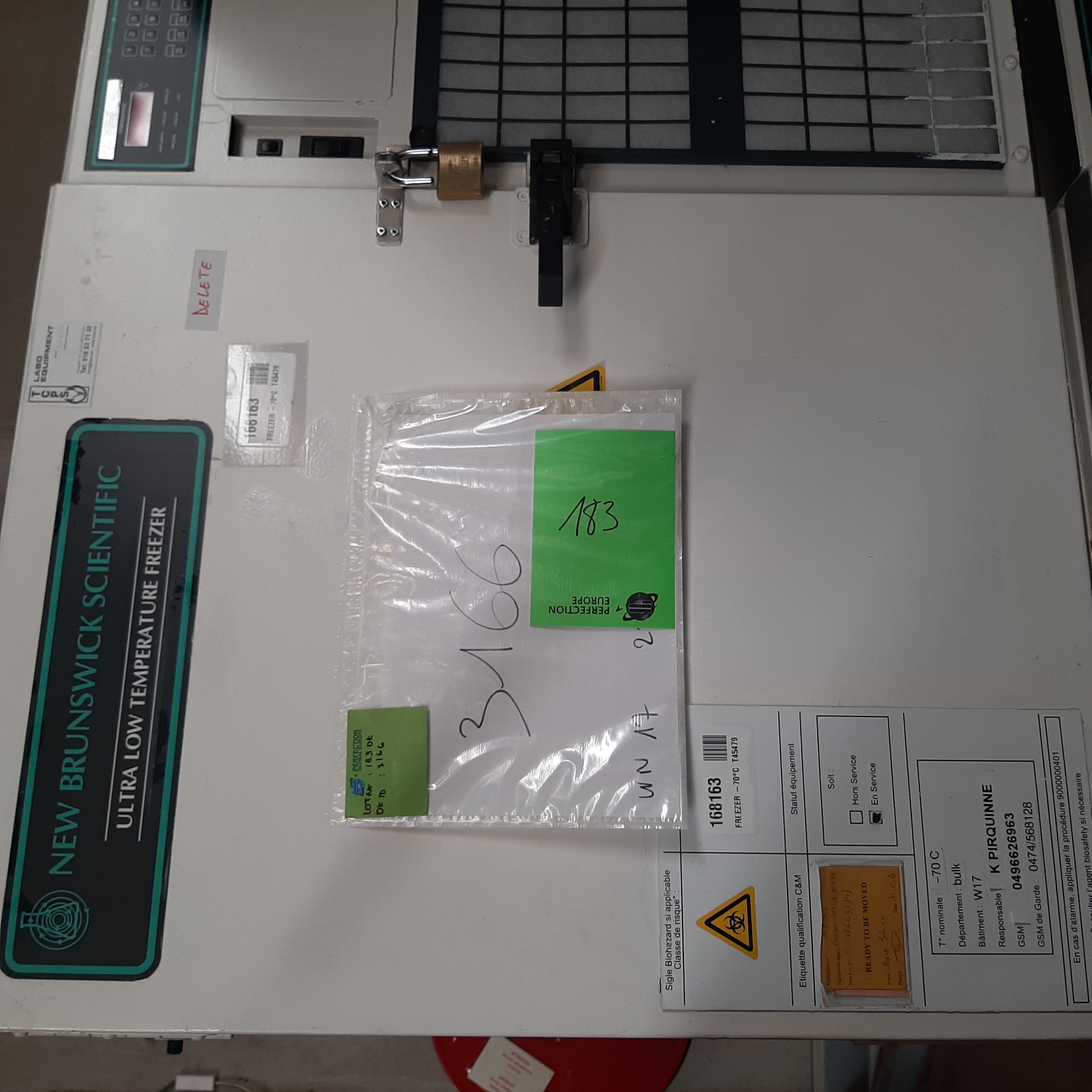 Used Freezer - New Brunswick Scientific - DK183