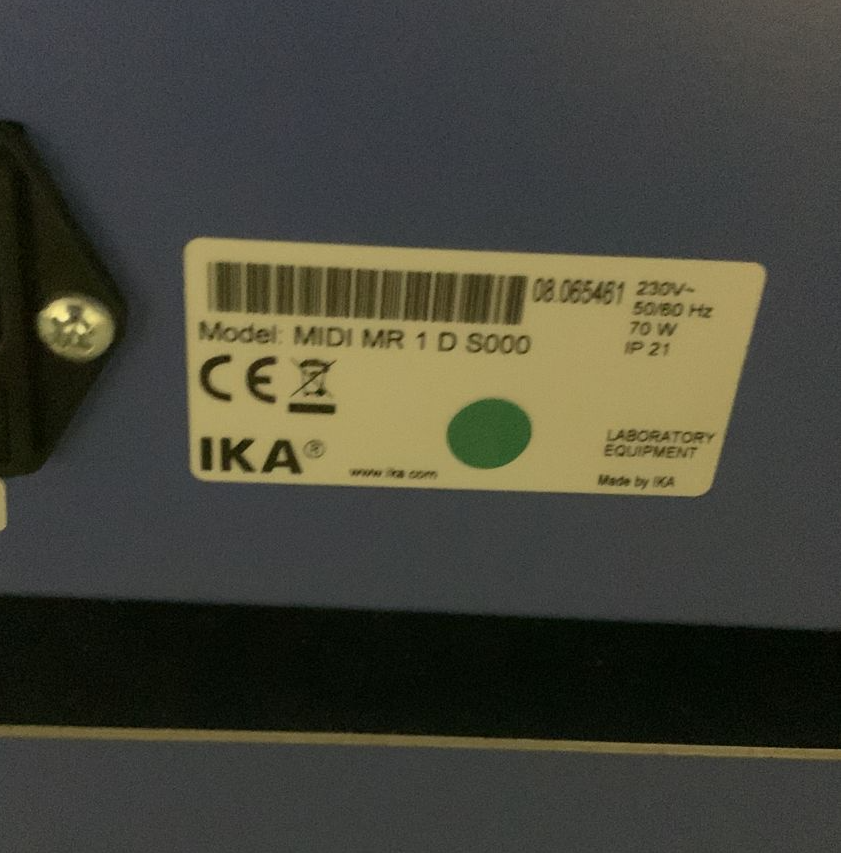 Used Magnetic Stirrer - IKA - Midi MR1 D - 59.06.177.GR
