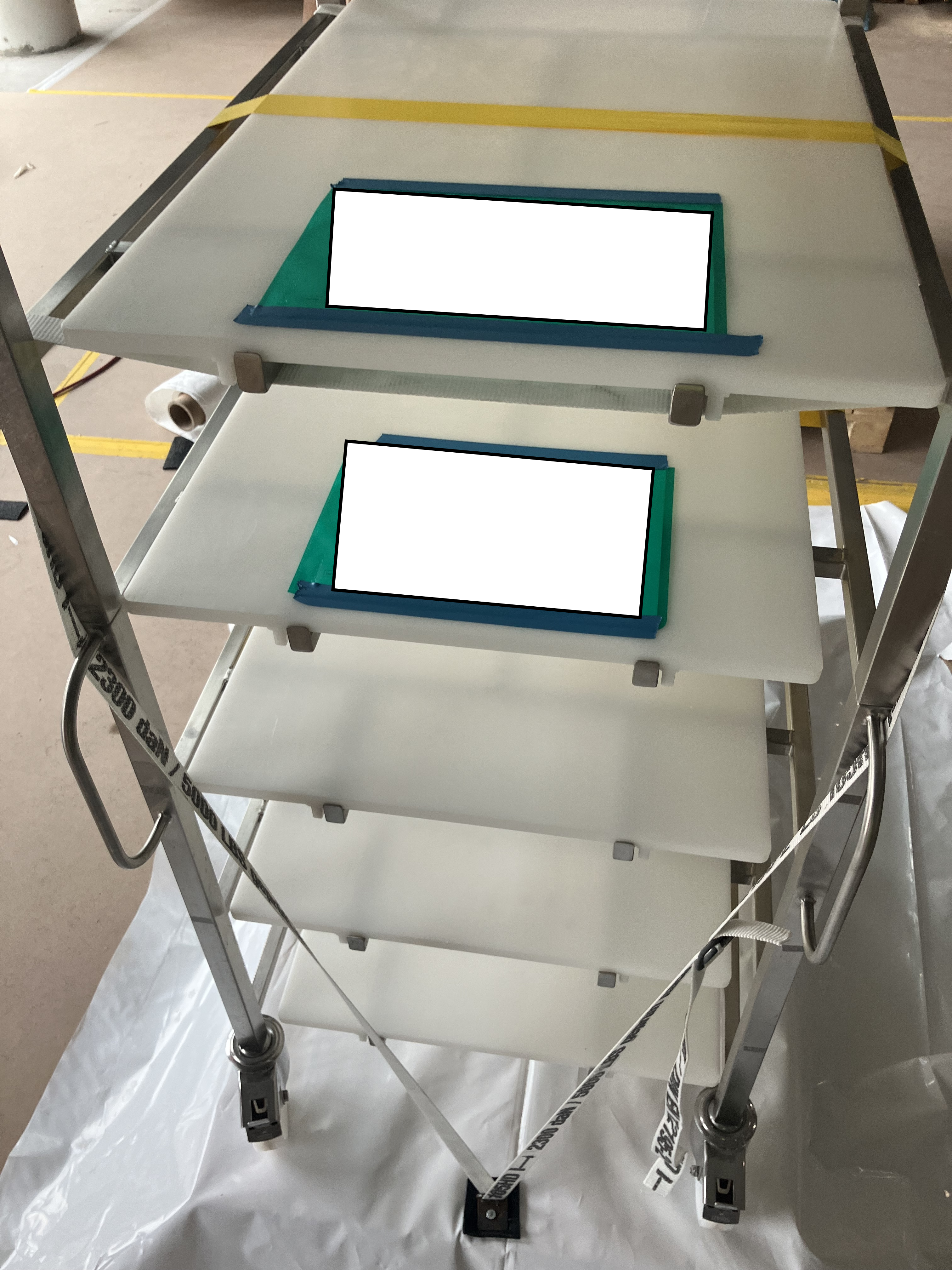 Used Allergo Trolley Base and Extension - Pall - VP072-VP073