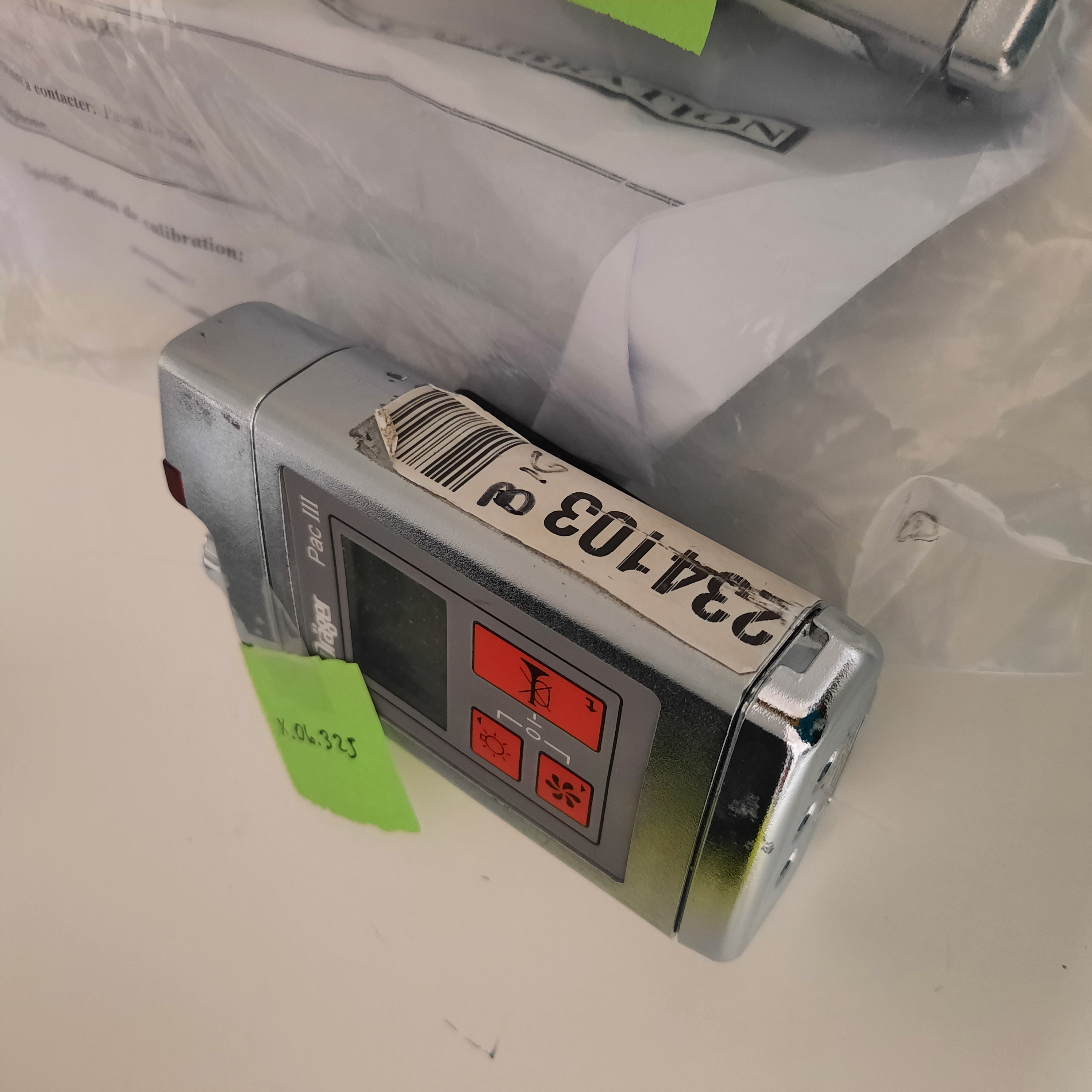 Used Gas Detector - Drager PAC III - X.06.324-X.06.325