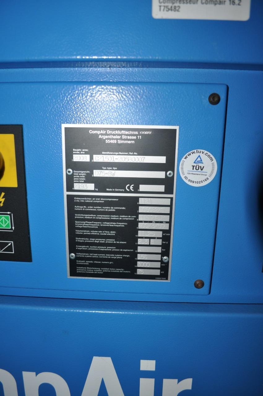 Used Air Compressor-Compair-D75/8W-45B
