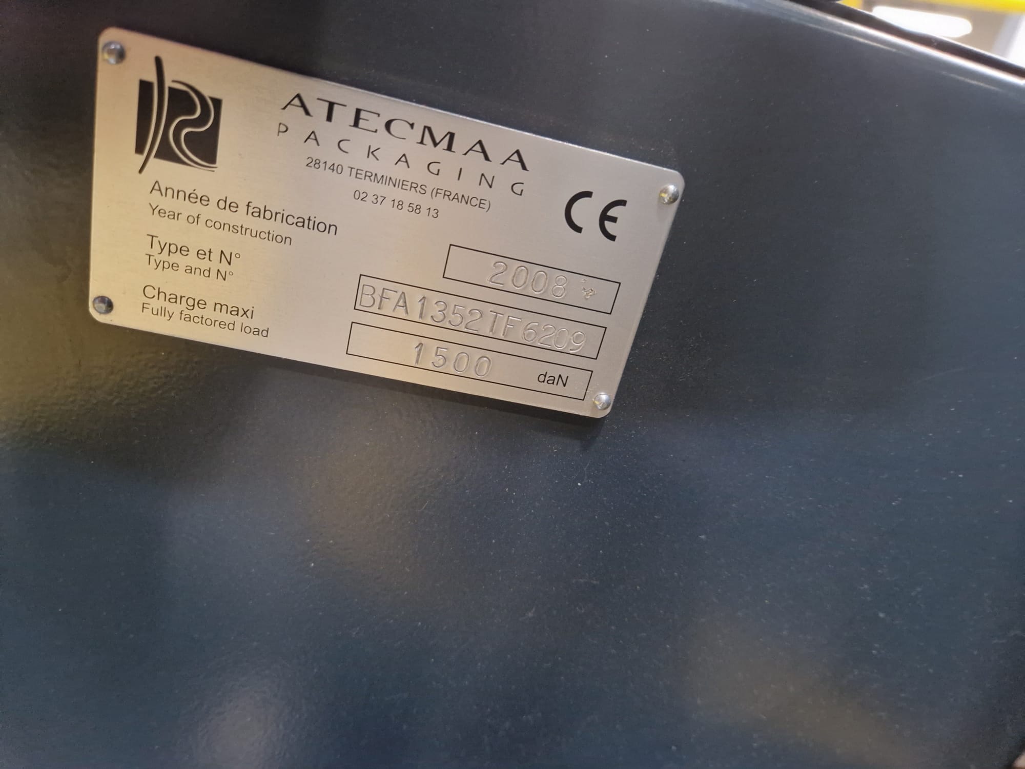 Used Packaging Equipment - Atecmaa - BFA1352TF6209 - FR.010.GS
