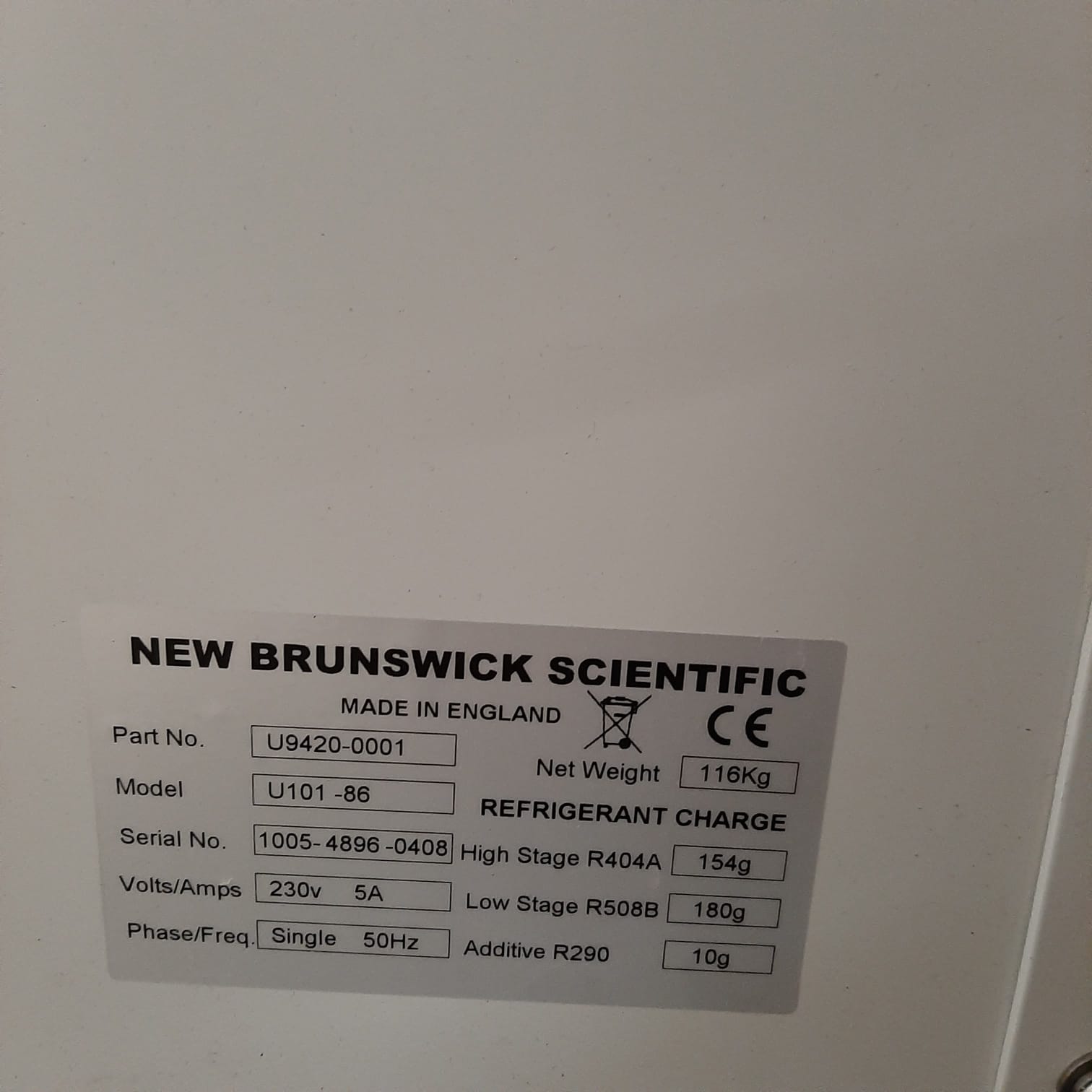 Used Freezer - New Brunswick Scientific - DK174
