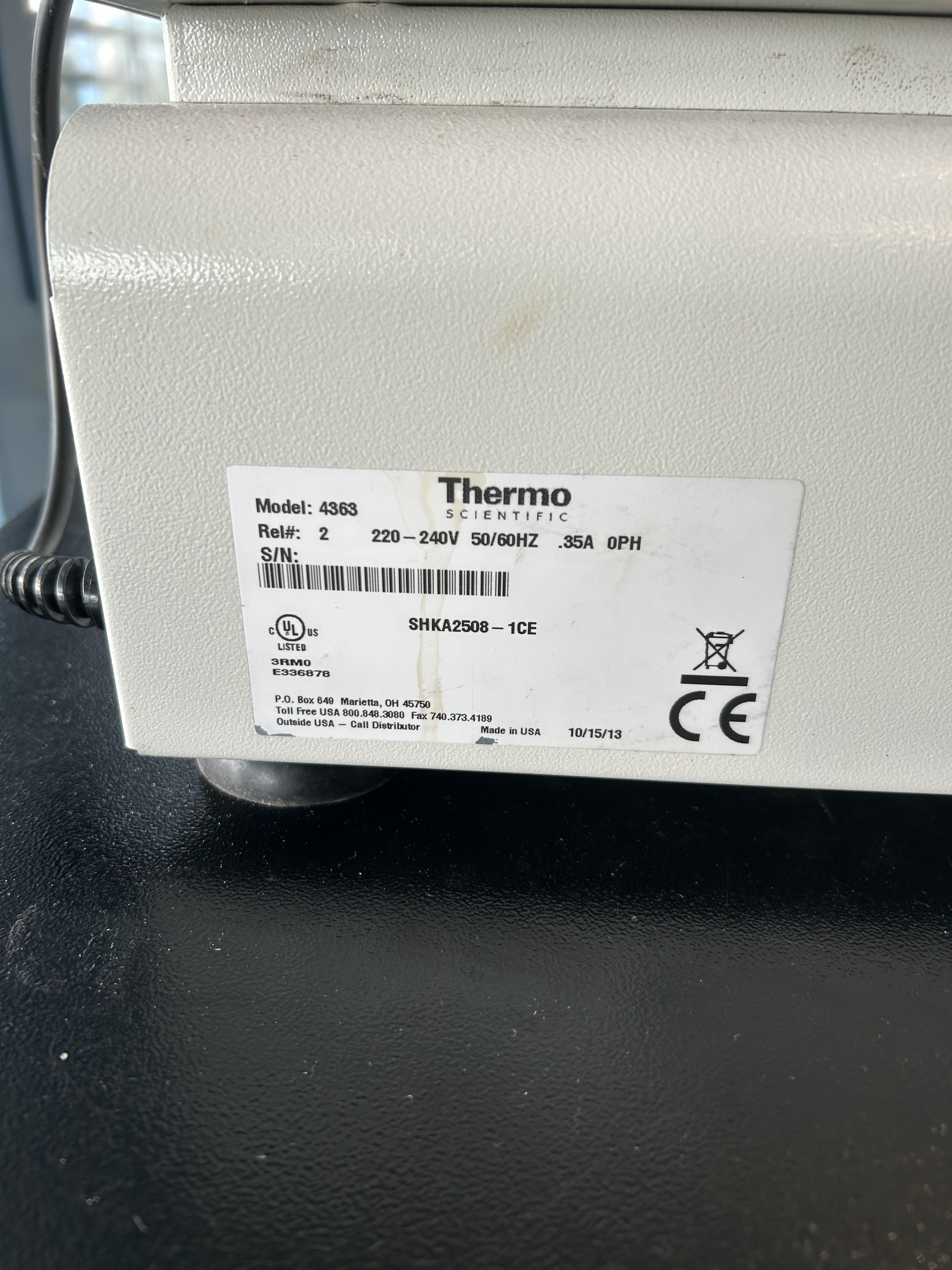Used Mixing Device (For Vessels >10ml) - Thermo Fisher Scientific - Maxq 2508 - BTH152