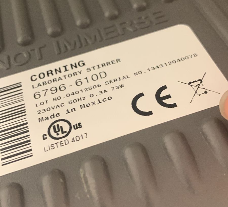 Used Magnetic Stirrer - Corning - 6796-610D - 59.06.156.GR-59.06.158.GR