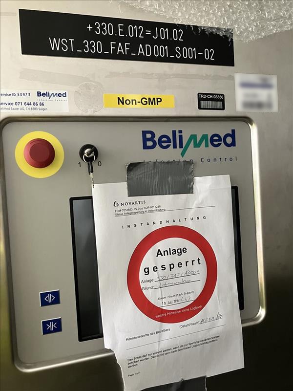 Used Laboratory Autoclave - Belimed - FAF-AD001