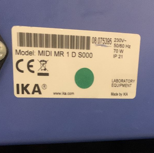 Used Magnetic Stirrer - IKA - Midi MR1 D - 59.06.177.GR
