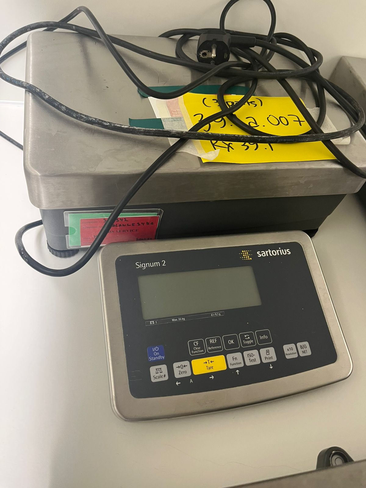 Used Balance 34 Kg - Sartorius - SIWSDCP-2-35-H - 59.06.112.GR