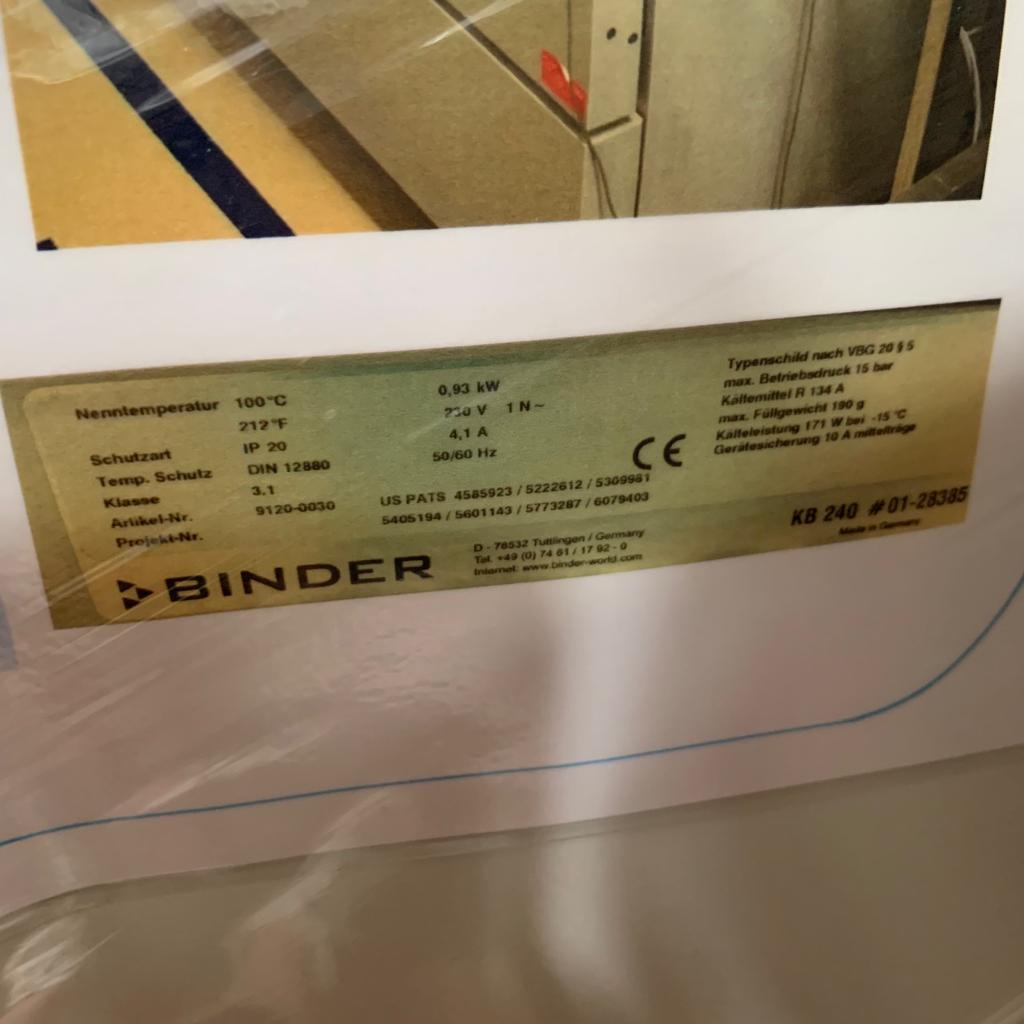 Used Incubator-Heraus-B 6760-132