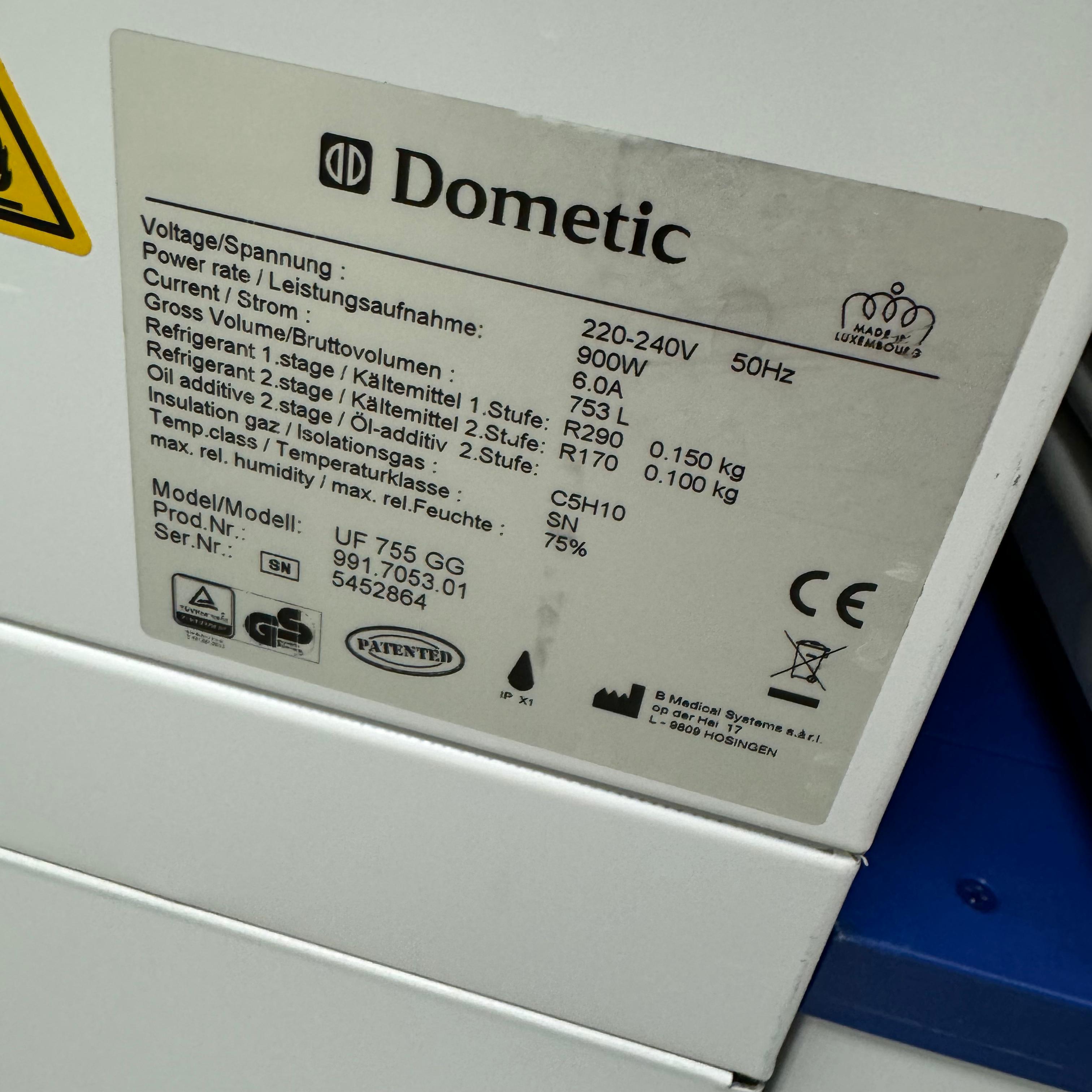 Used Freezer -80 Degc - Dometic - UG 755GG - GR038