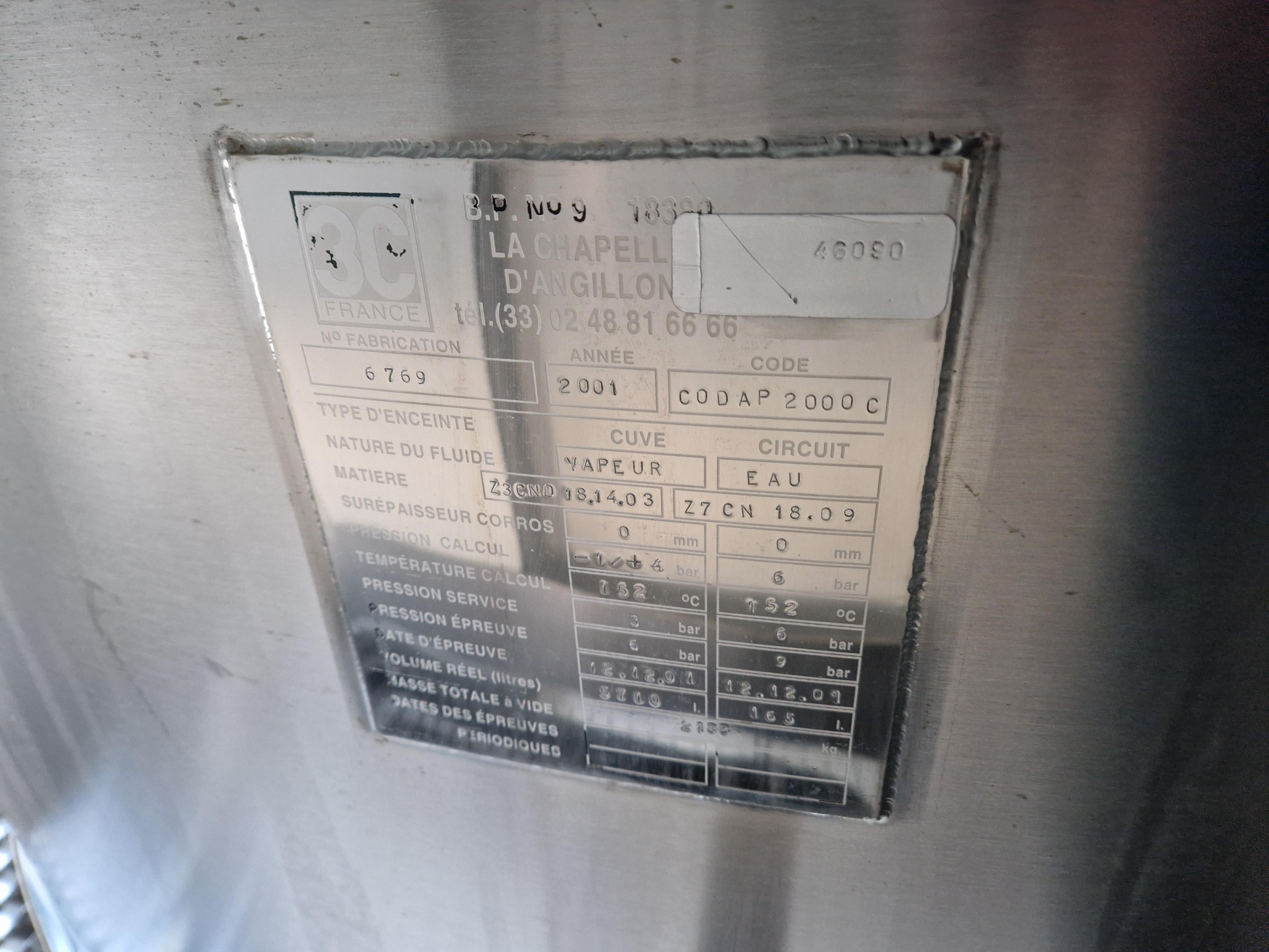 Used Storage Tank 5710 L - 3C - 59.137.GR