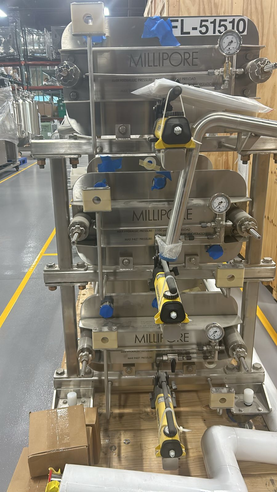 Used Millistak + Pod Holder Without Manifold - Millipore - FL-51510