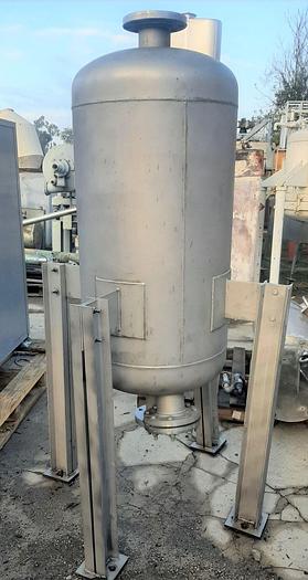 Used Tank, 75 Gallon, S/st, 125 PSI, DT/DB, ESC #S744407