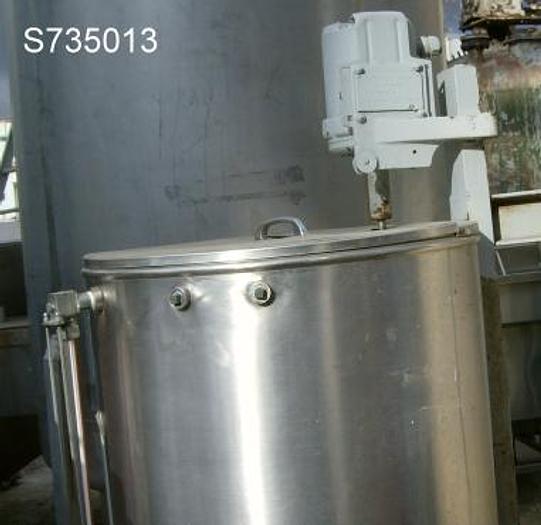 Used Tank, 50 Gallon, S/st, 22" x 36", Agit, 1/4 HP, Cip #S735013
