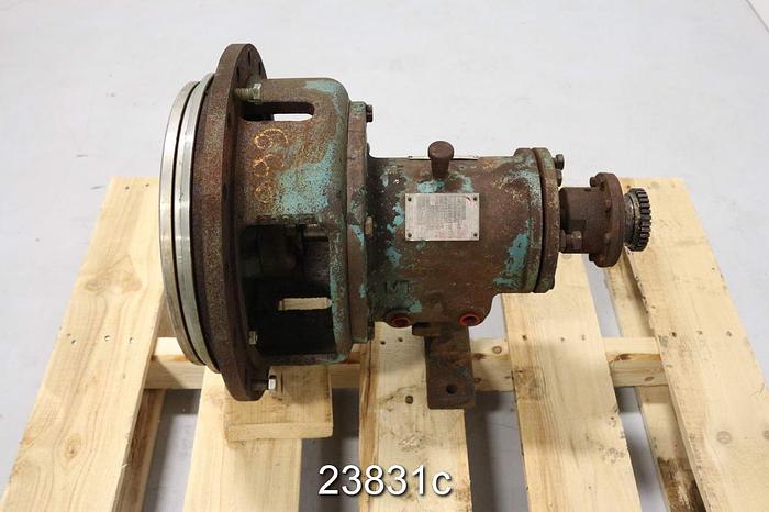 Used Goulds 3196 Power End, 3196Mt, 1.5X3X10, 6-Vane Impeller, 9.5" Impeller Diameter, Stainless Steel Impeller, Ductile Iron Stuffing Box, Mechanical Seal #23831