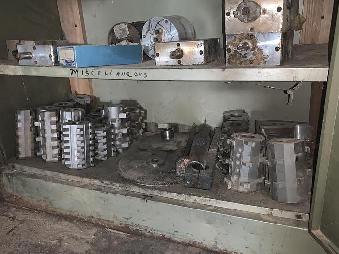 Used LOT OF CARVER CUTTERS AND CABINET(S) W/ CARVER PARTS