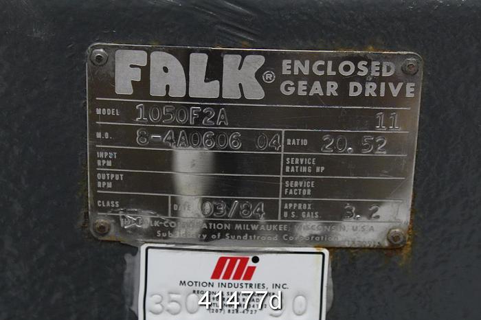 Used Falk 1050F2A 11 Gear Box, 20.52/1 Ratio #41477