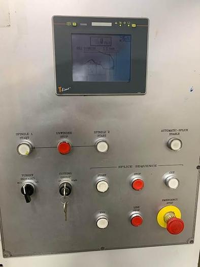 Used 53" WIDE UTECO EMERALD 8 COLOR CI PRINTING PRESS GEARLESS 130 ; TURRET UNWIND / REWIND