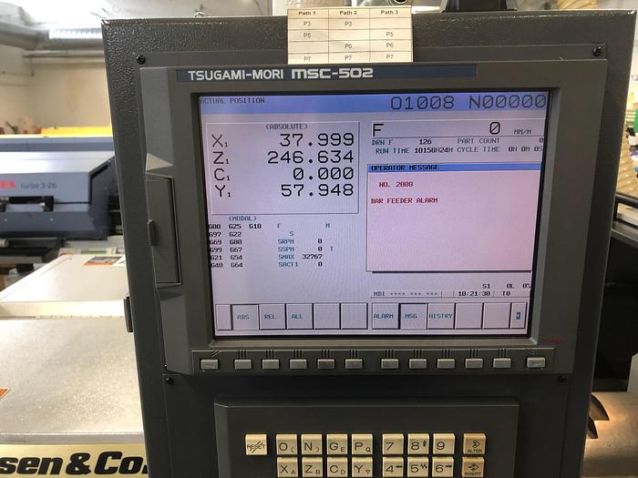 Used BRUGT LANGDREJEAUTOMAT FABRIKAT TSUGAMI-MORI, MODEL BW 20-E