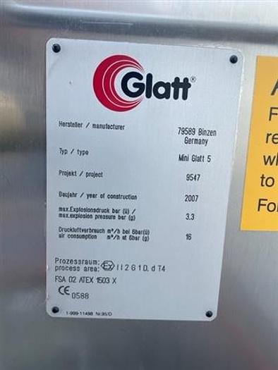 Used GLATT MODEL MINI GLATT 5 FLUID BED DRYER