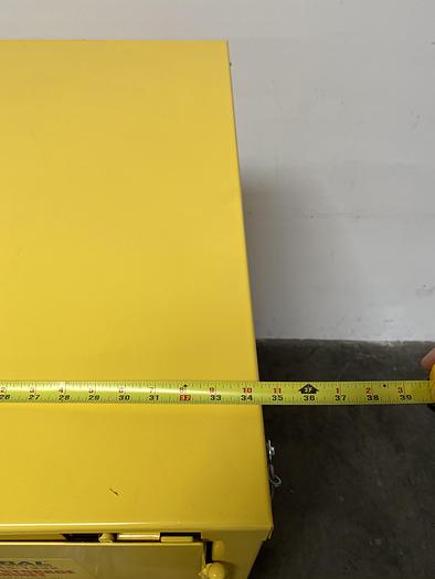 Used JustRite BS60 60 Gallon Flammable Cabinet 65"x 34"x 34" Manual Close