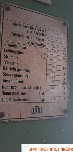 Used WMW Pels SCTP 25/3150 Mechanical Shearing Machine