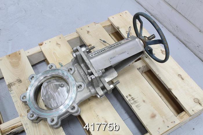 Used Fabri-Valve 6" Hand Operated Knife Gate Valve #41775
