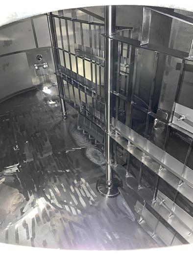 Used Damrow 4500 Gallon Double-O Cheese Vat Stainless Steel Jacketed Tank w/ Mixers