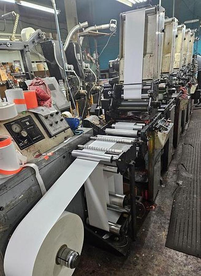 Used Comco Cadet 10" 5 Color Press with 2 Die Stations
