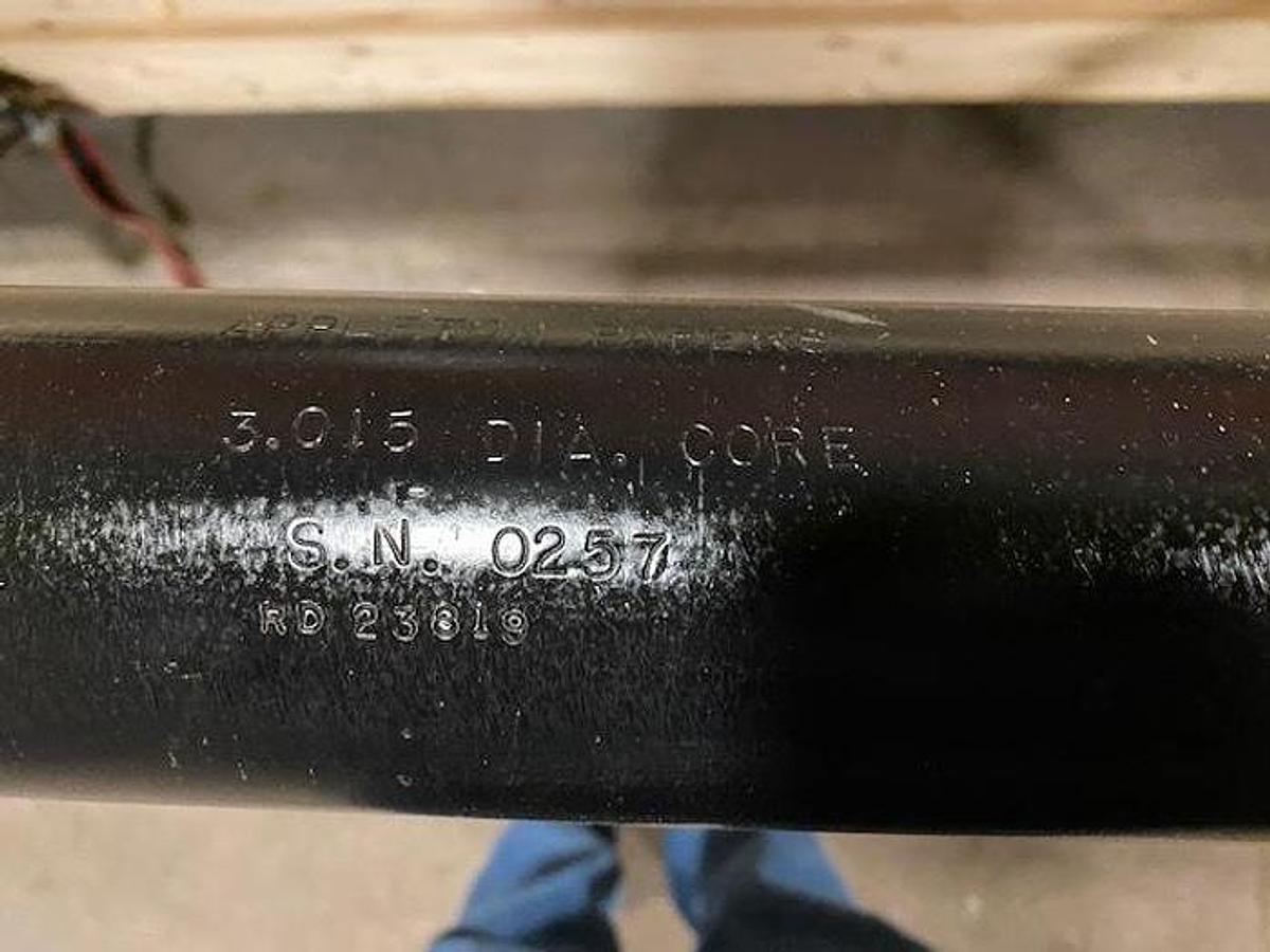 Used Appleton 120" Core Cutter Mandrel, 3.015" (Missing Parts)